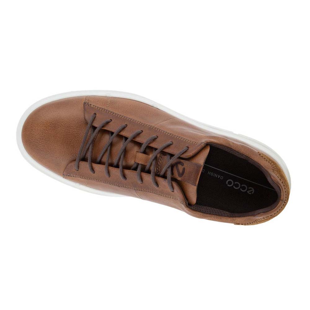 Men's Ecco Soft X Classic Sneakers Brown | Canada 641CTV